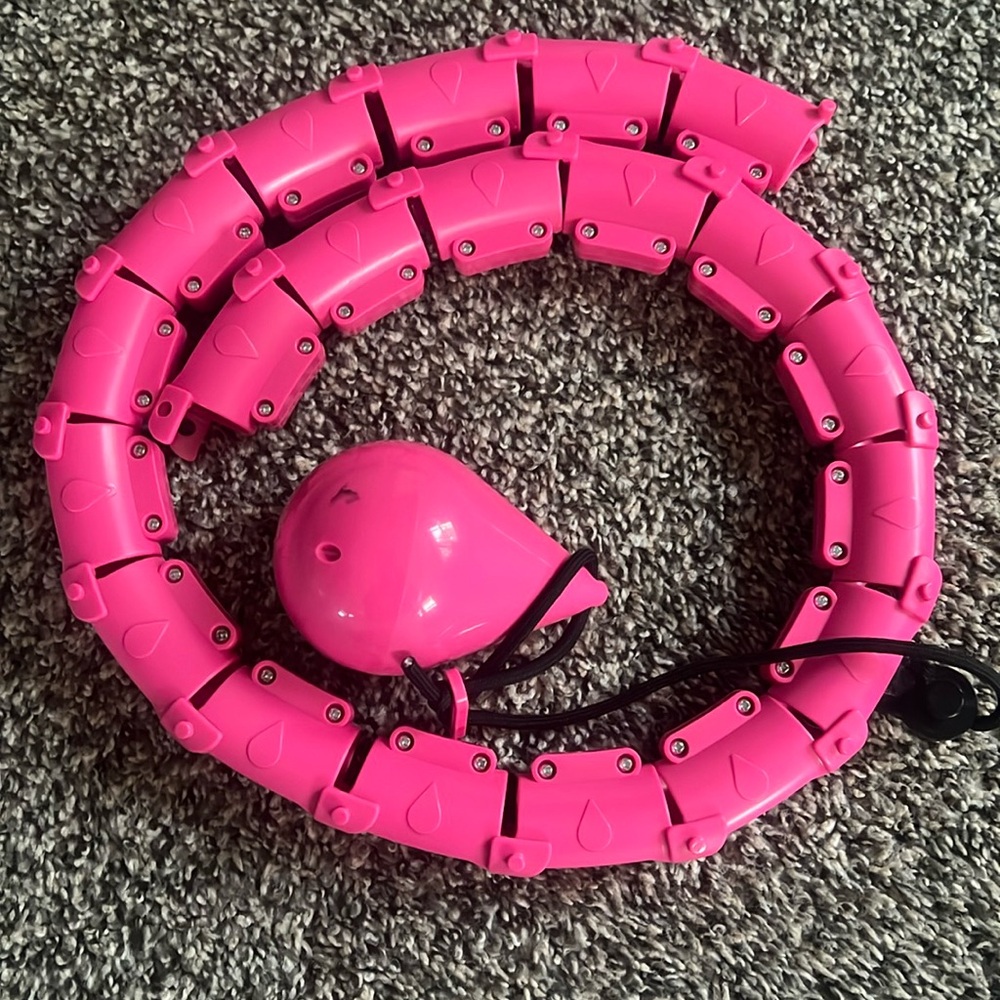 Pink weight loss hula hoop